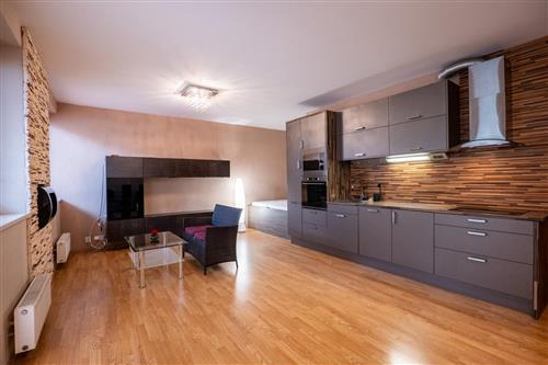 Obrázek projektuVelmi příjemný byt 1+kk (2+kk) s prostornou terasou a gar. stáním  v Praze 9 - Kyjích