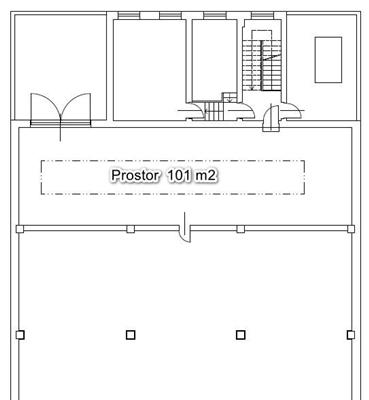 Obrázek projektuSkladový prostor 101 m2 v komerčním areálu v Horních Počernicích